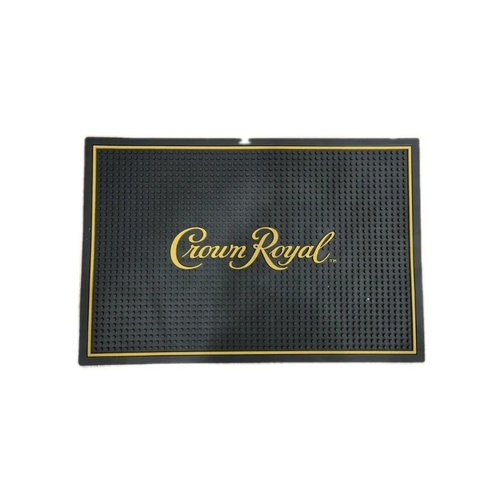 New Crown Royal Bar and Spill Mat | Canadian Whiskey Rubber Bar Mat for Drips